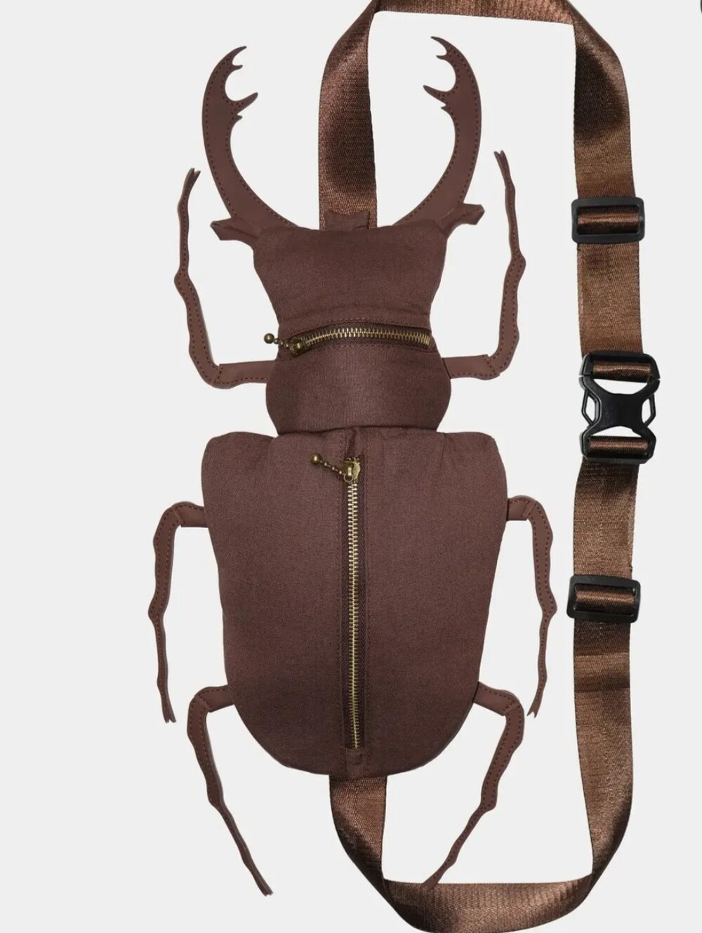 Red flies brown beetle bag crossbody bag NWOT - Picture 6 of 14